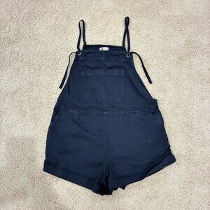 BillaBong Blue Romper Jumpsuit with Adjustable Straps Front & Back Pockets